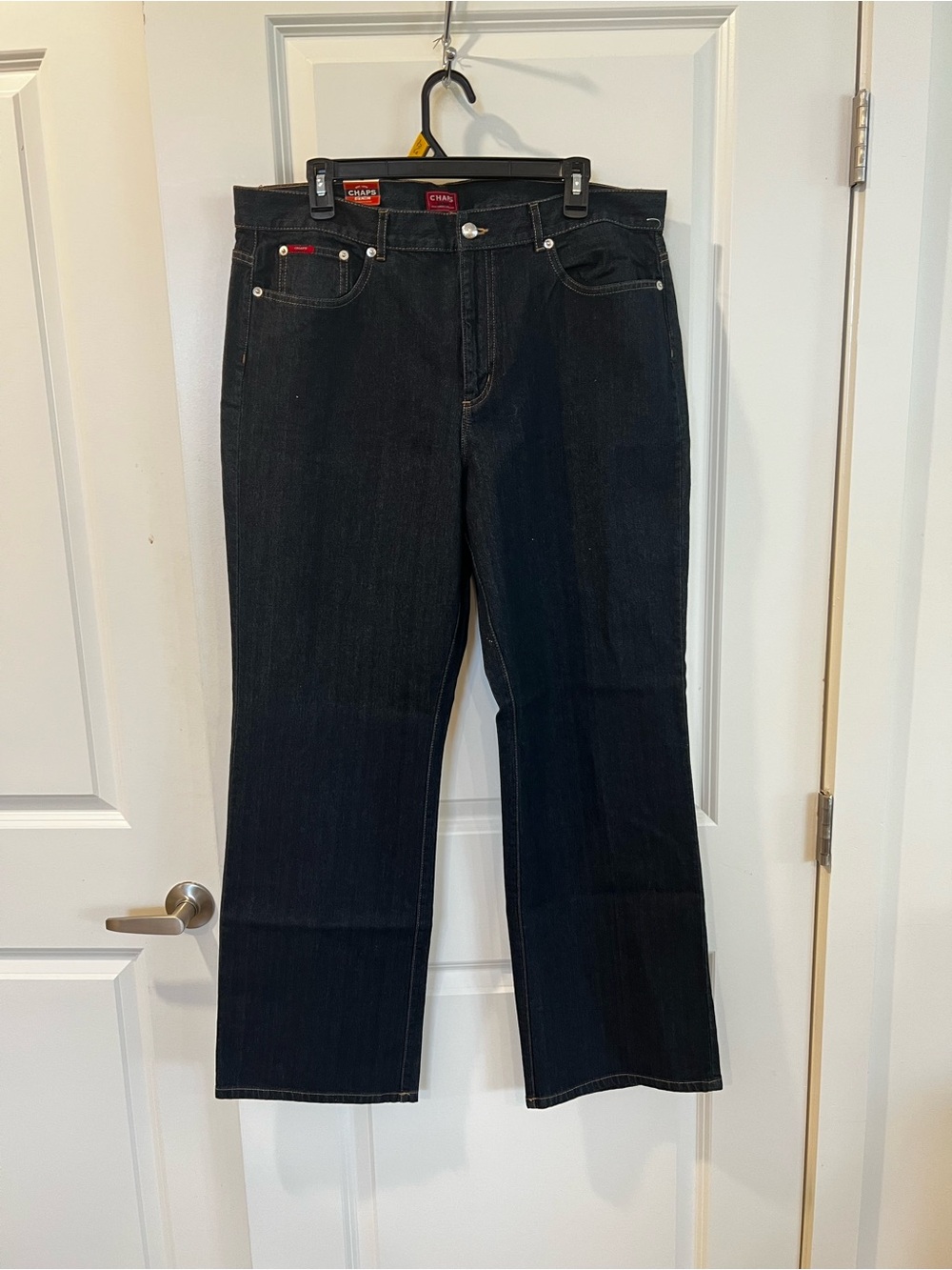Chaps Women's Black Straight-Leg Jeans